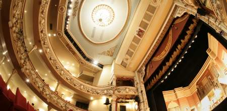 Photo of the interior of Swansea Grand Theatre