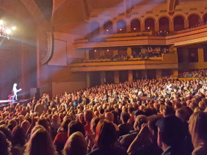 Crowd watching a show at the Miller High Life Theatre