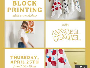 Block Printing Workshop with @AG_Illistrations