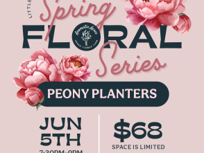 Little Village x Aromatic Acres present: Peony Arranging Workshop 🌸
