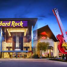 The entrance to the Hard Rock Casino in downtown Cincinnati