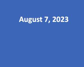 August 7, 2023