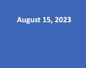 August 15, 2023