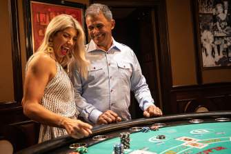 Couple at Table Game