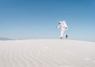 Astronaut at White Sands