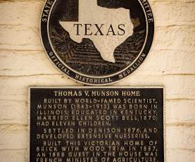 Historical Marker for TV Munson Home