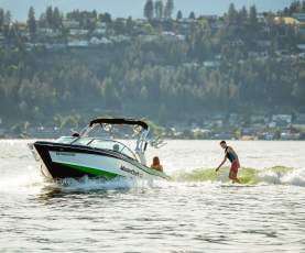 Wake Surfing on Okanagan Lake (4)