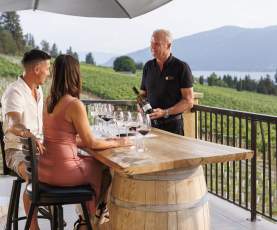 Outdoor Wine Tasting at Gray Monk Estate Winery 2