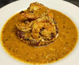 BBQ Shrimp Pie - Gabrielle Restaurant
