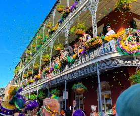 Mardi Gras French Quarter Balcony