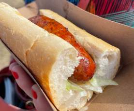 Vaucresson’s Hot Sausage Po-Boy - Jazz Fest