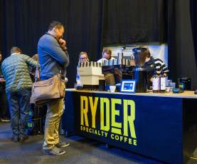 Ryder Specialty Coffee stand set up at Electrify Queenstown Event