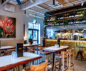 The interior fit out of Sunfire Restaurant at the Steamer Wharf