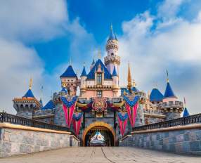 Disneyland Resort Castle 70 celebration