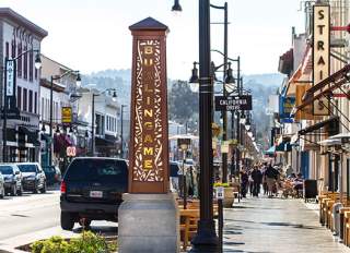 Burlingame Pillar in Downtown Burlingame - Thumbnail