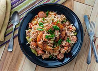 Gumbo with shrimp and sausage