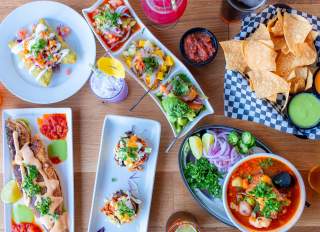 La Viga Seafood & Cocina Mexicana Table Spread