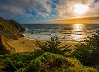 Pacifica State Beach at Sunset