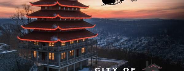 Return of Pagoda Christmas Eve Blinking Tradition