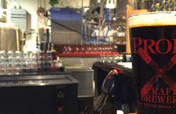 Pint of Ghost Rider Oatmeal Stout from Props Brewery, Fort Walton Beach