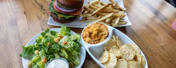 Trio of dishes at the Huntingdon Country Club