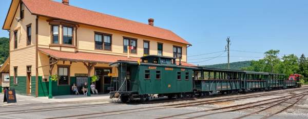 East Broad Top Railroad Station with Train