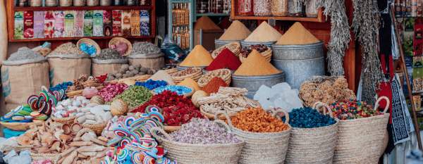 Spices in the market