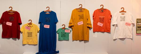 T shirt display at Human Natures