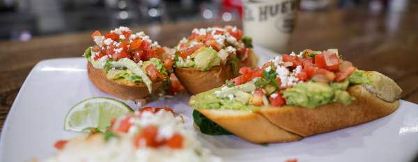 Avocado toast appetizer