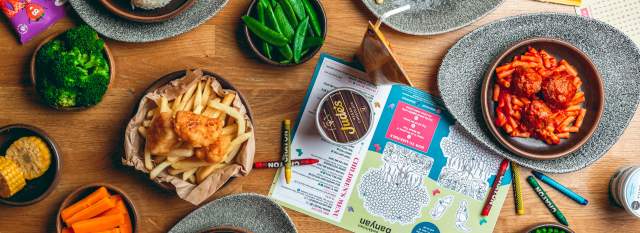 Children's menu at the Banyan