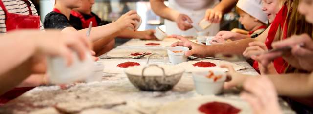 Pizza masterclass for children