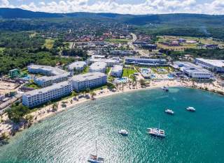 Aerial shot of Riu Montego Bay