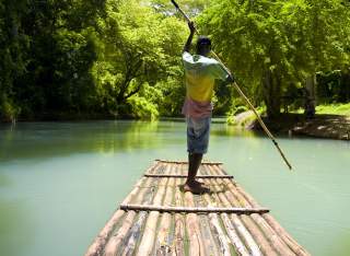 Rafting on the Martha Brae