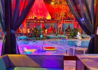pool at night