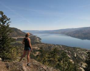 The view from Pincushion hike in Peachland, BC