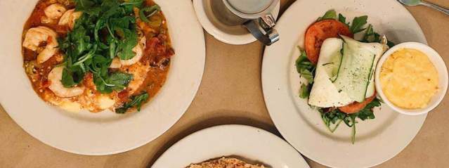 All day breakfast and creative lunches are on the menu at Palmer's Village Cafe on St. Simons Island