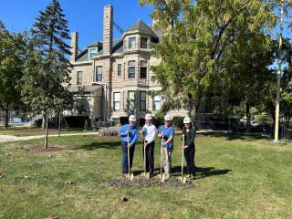 Elmhurst History Museum Breaks Ground on Outdoor Performance Space