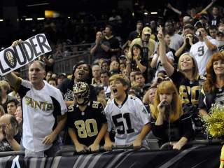 Saints Fans Cheering