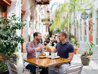 Couple Dining Together