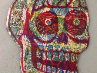 "Carve Forever" woodcuts by Sean Starwars