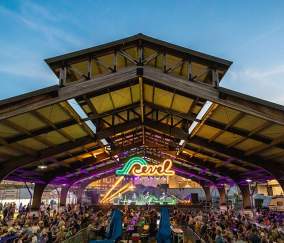 View of Red River Revel Arts Festival Main Pavilion
