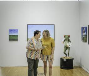 Couple enjoying their time at Artspace Gallery in Shreveport