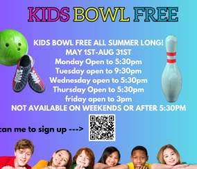 KIDS BOWL FREE ALL SUMMER LONG