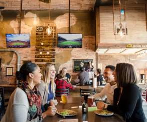 Dining out zoomed out