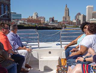 People on boat tour