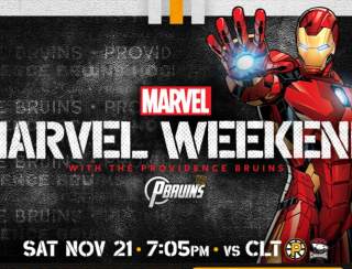 Providence Bruins vs. Charlotte Checkers - Marvel Weekend