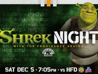 Providence Bruins vs. Hartford Wolf Pack - Shrek Night