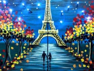 Valentine's Day 💘 ~ Romance In Paris -  Couples Painting Class