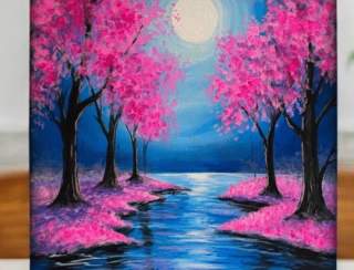 Moonlit Blossoms -  Painting Class