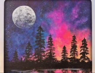 Galactic Moon - Painting Class